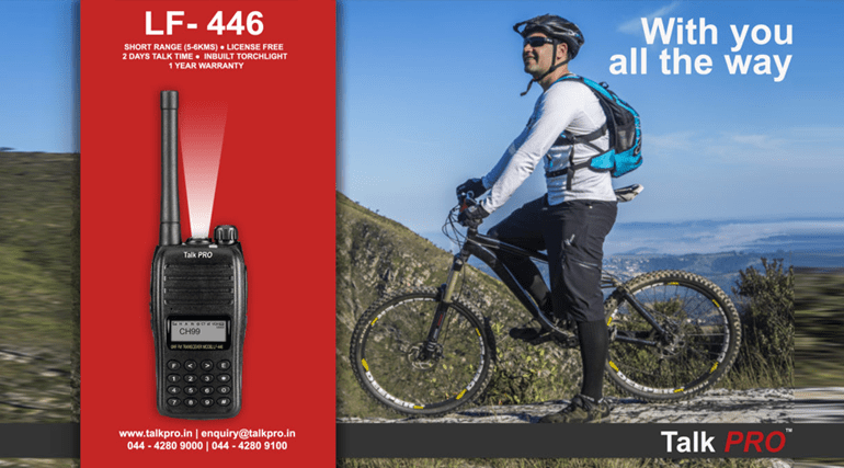LF-446 is the perfect companion walkie talkie