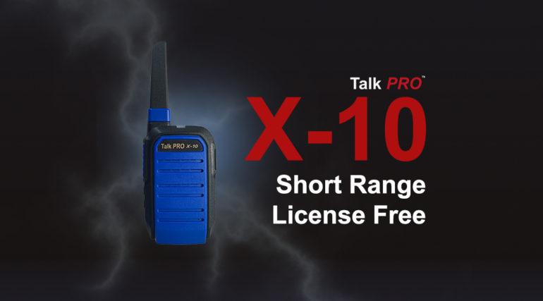 X-10short range licence free walkie talkie