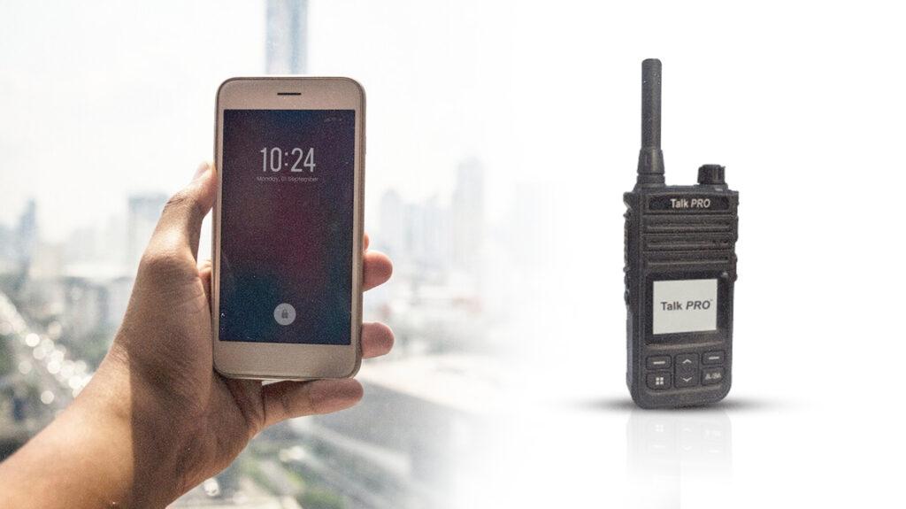 Comparison of walkie talkies and mobile phones for business use