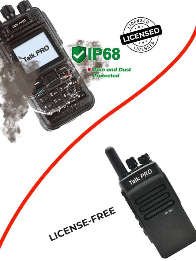 License Free vs Licensed Walkie Talkie
